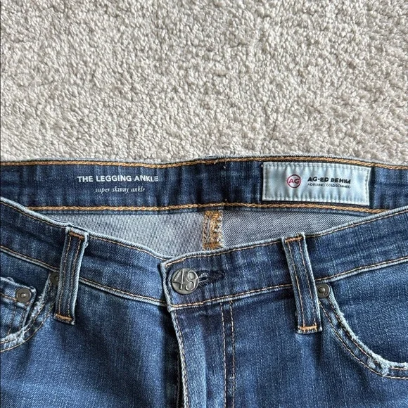 AG Adriano Goldschmied Dark Blue Skinny Jeans - Picture 2 of 4